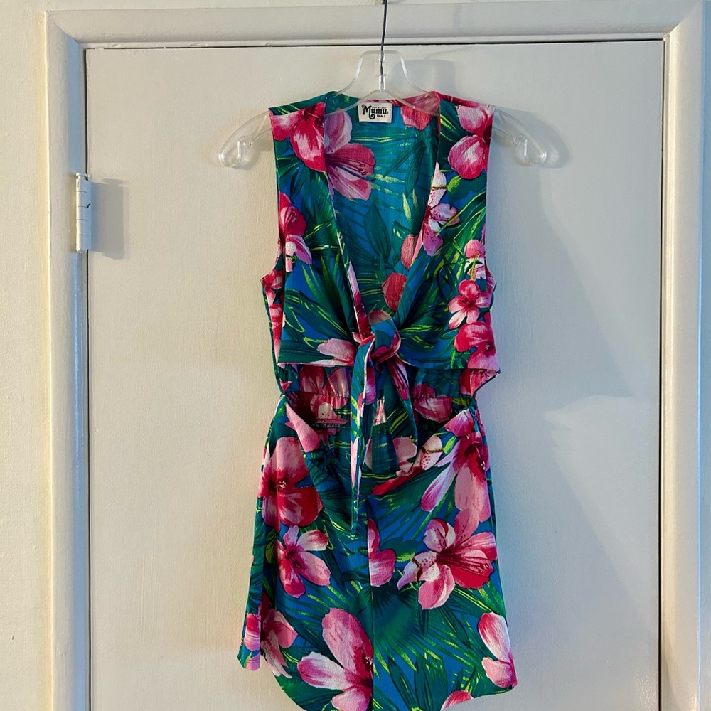 Show Me Your MuMu Tie-Front Romper